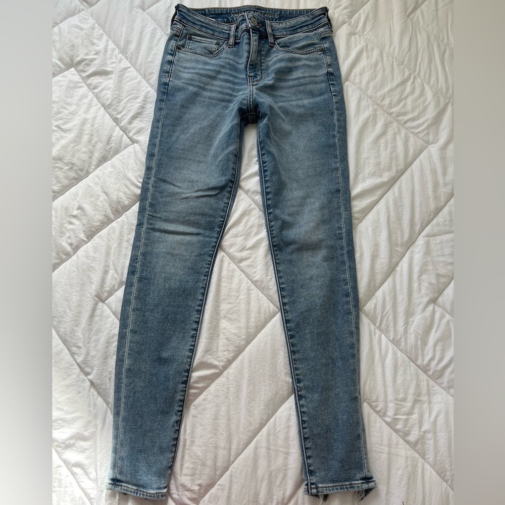WOMENS AMERICAN EAGLE HIGH RISE JEGGINGS